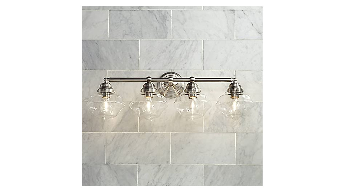 Possini Euro Astrid Modern Wall Light - Brushed Nickel 4-Light Fixture