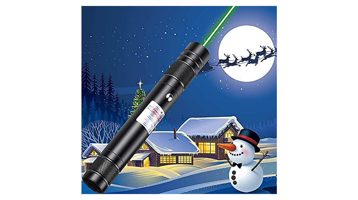 AYZUTQL High Power Green Laser Pointer – Rechargeable & Long Range