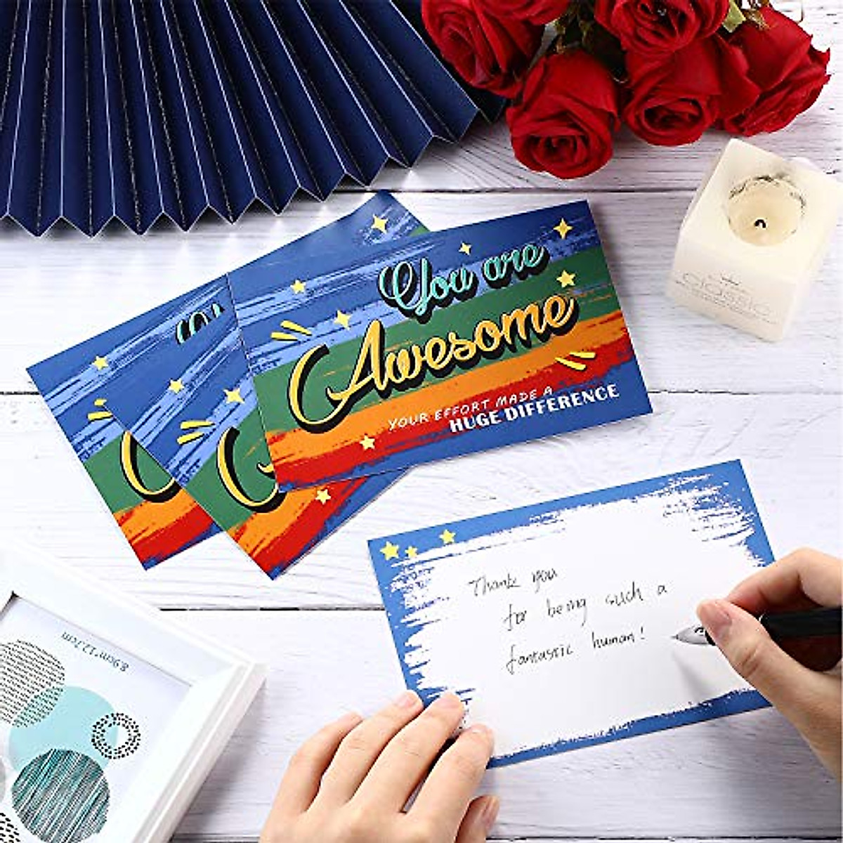 Outus 60 Large Kudos Cards - Thank You & Appreciation