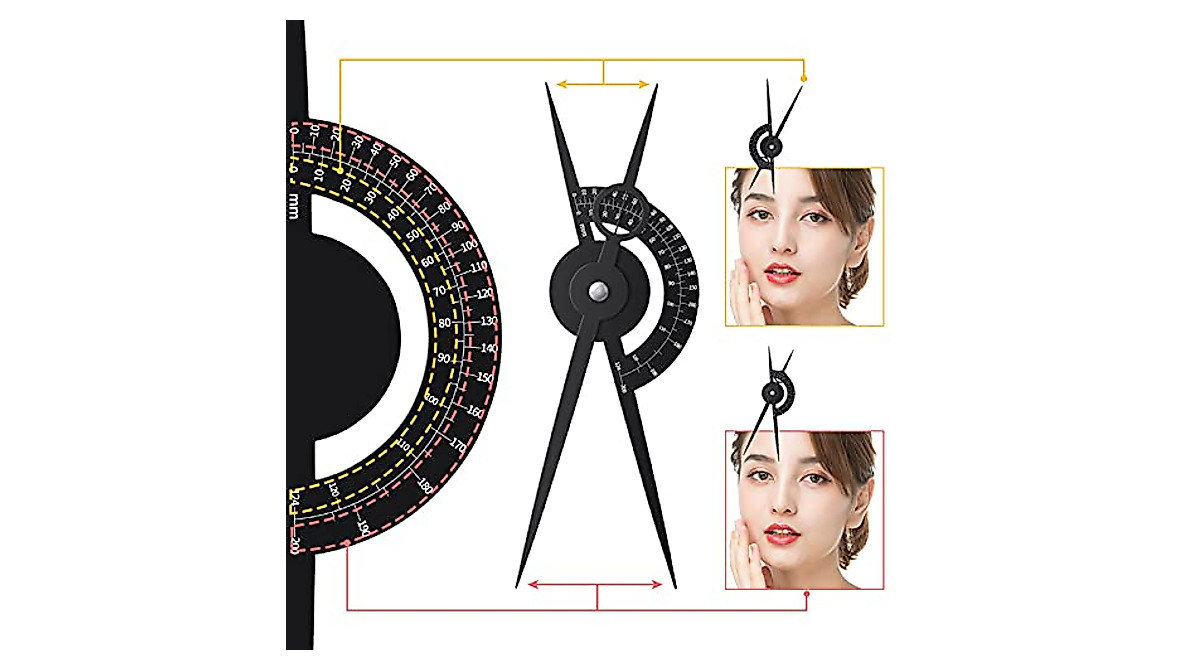 Eyebrow Golden Ratio Caliper Ruler for Perfect Brows | SURORAIN