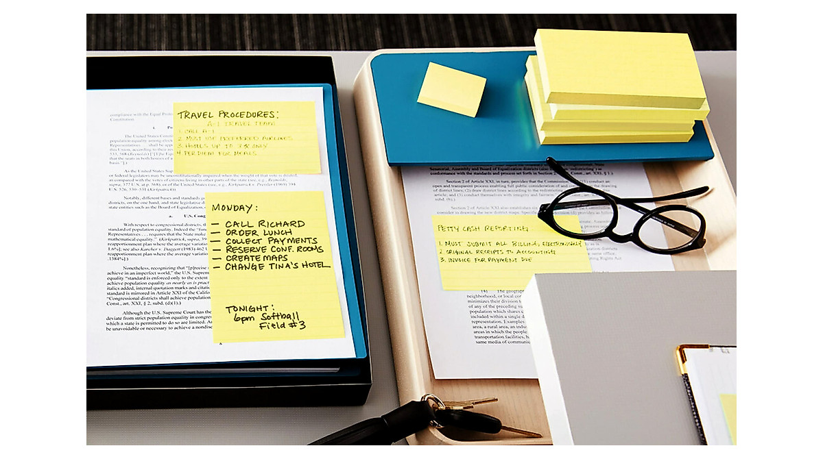 Post-it Notes 4x6: America's #1 Sticky Note Pack