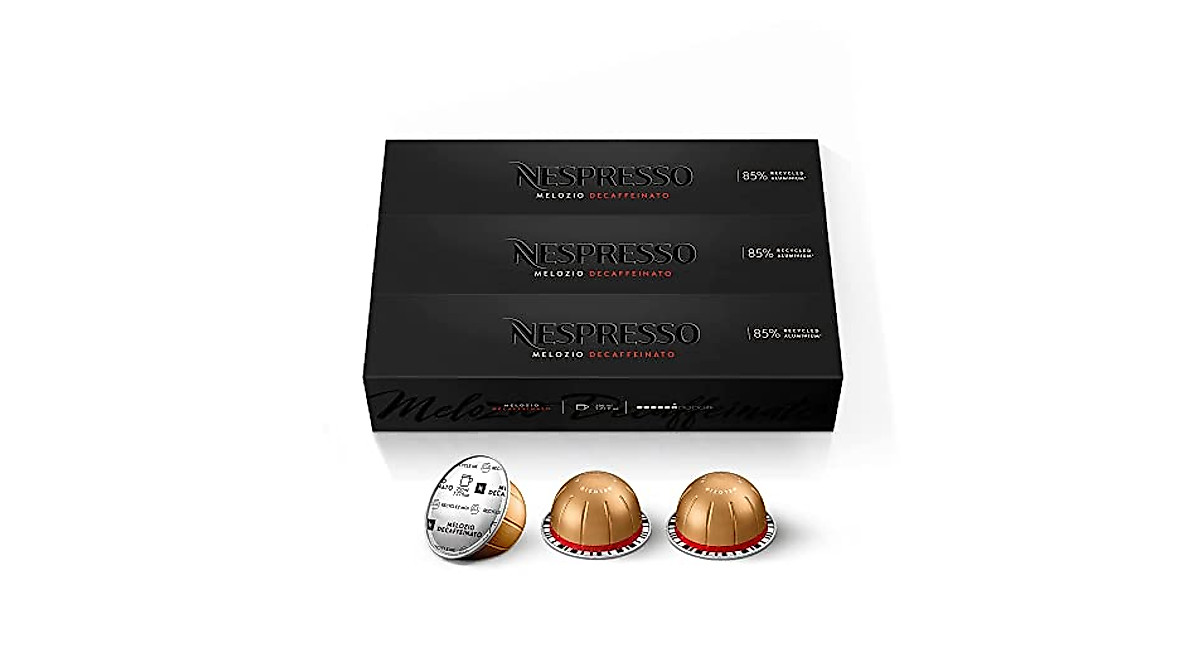 Nespresso Vertuo Melozio Decaffeinato - Smooth Decaf Espresso 7.8 oz