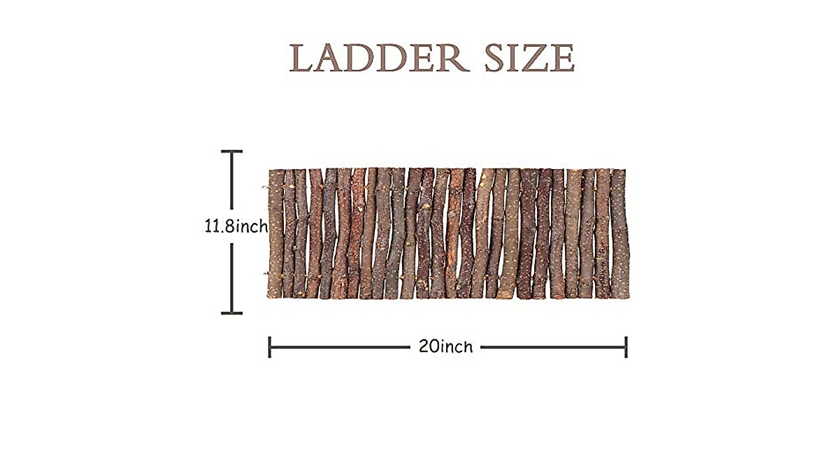 Hamiledyi Bunny Wooden Ladder - Perfect for Small Pets
