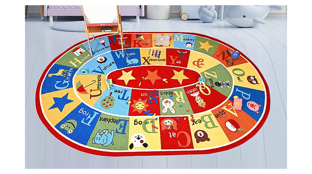 Animal ABC Kids Rug - Educational Playmat for Children | Bright & Safe