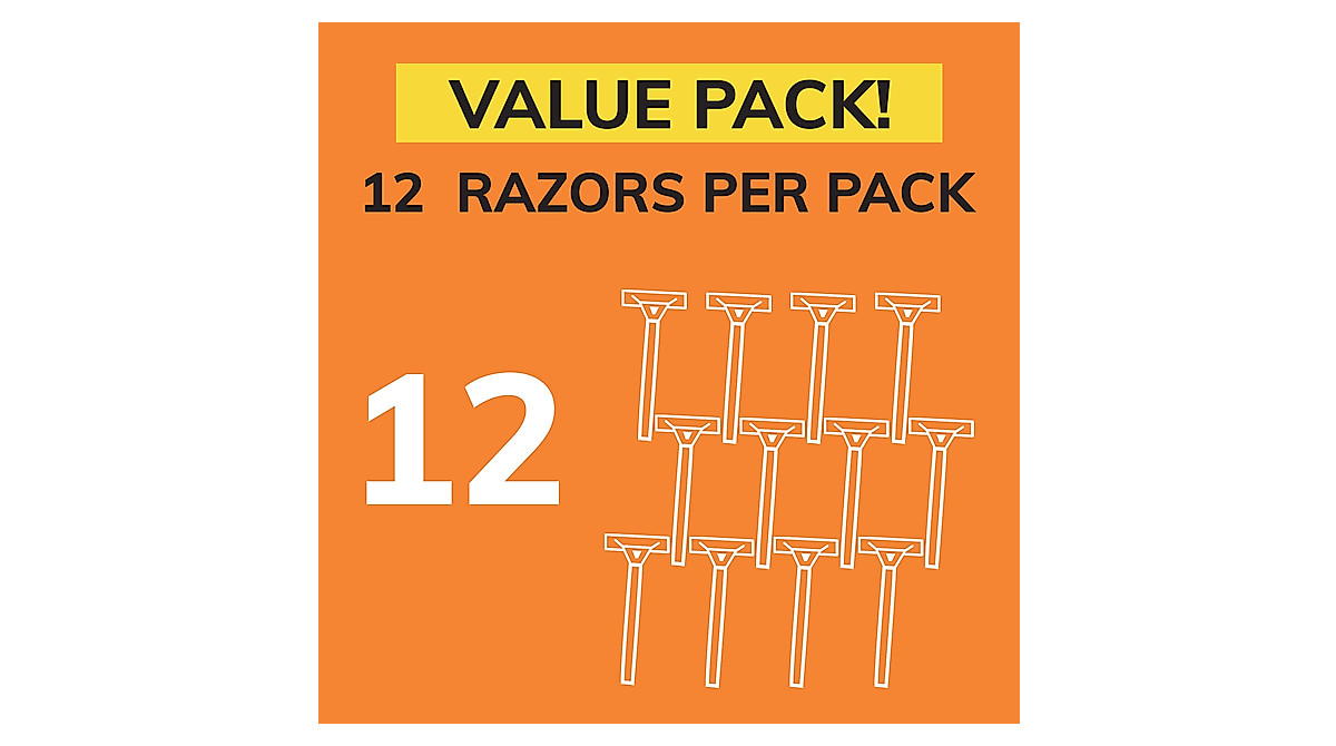 BIC Sensitive 3 Disposable Razors for Men - 12 Count Pack