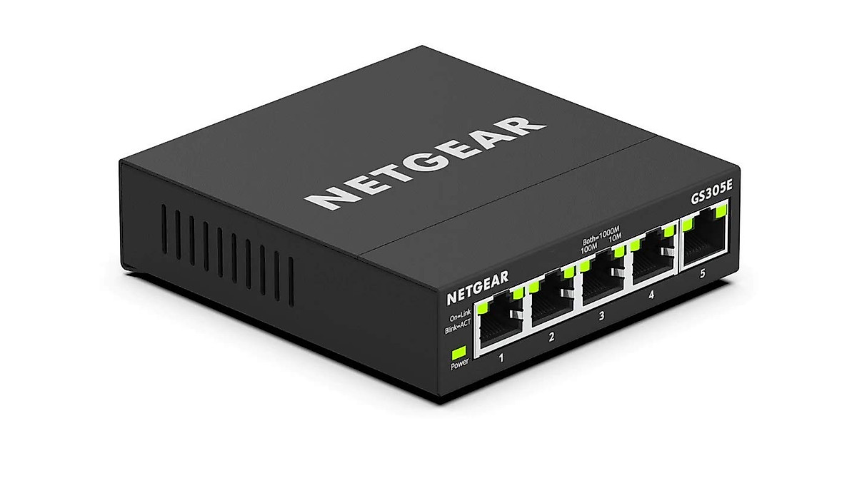 NETGEAR 5 Port Gigabit Ethernet Switch - Silent & Versatile