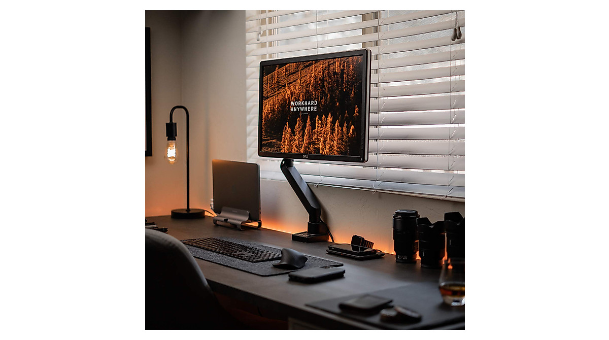 AVLT Single Monitor Arm Desk Mount - Full Motion & Ergonomic