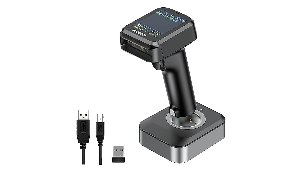 Symcode Pro 1D 2D Wireless Barcode Scanner for Efficient Scanning