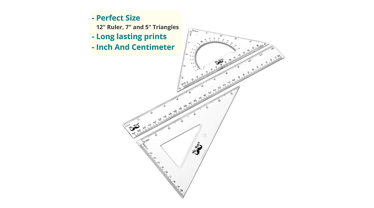 Mr. Pen Geometry Set - Precise Math and Drafting Tools for Students and ...