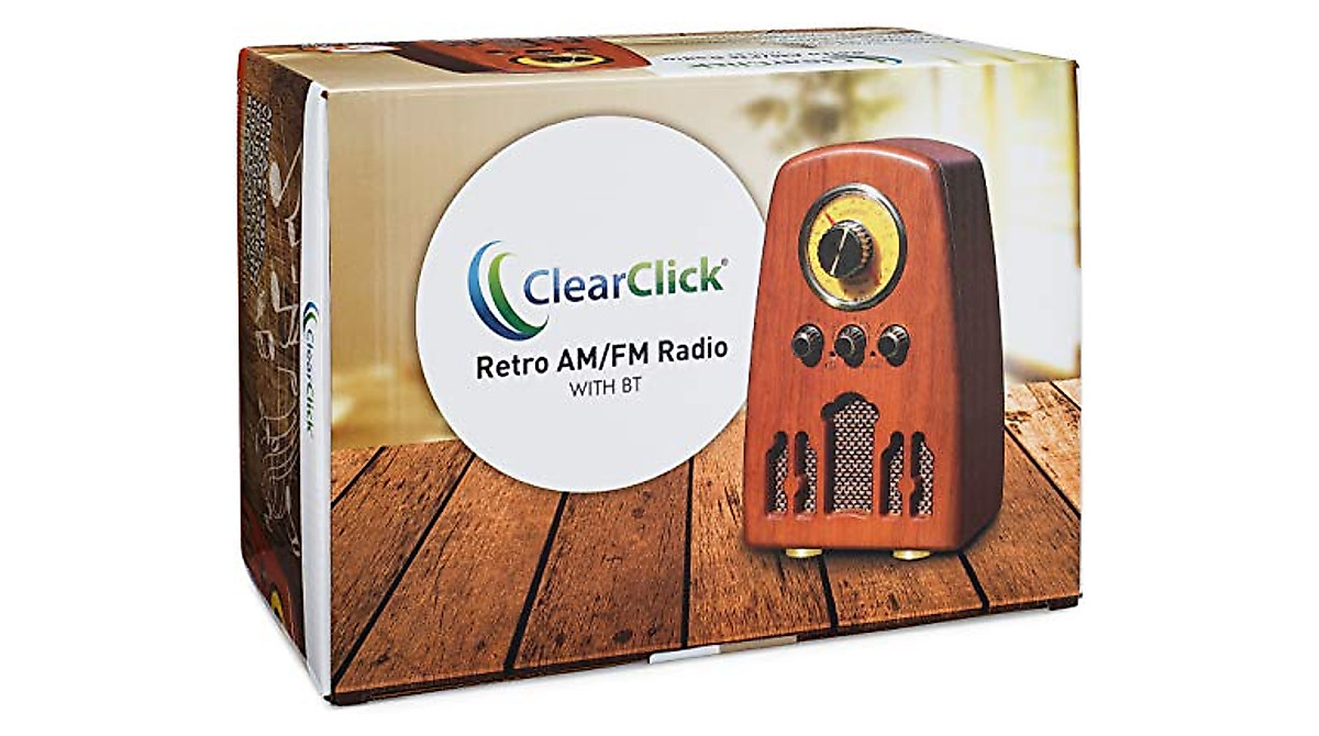Elegant Vintage AM/FM Radio with Bluetooth | ClearClick