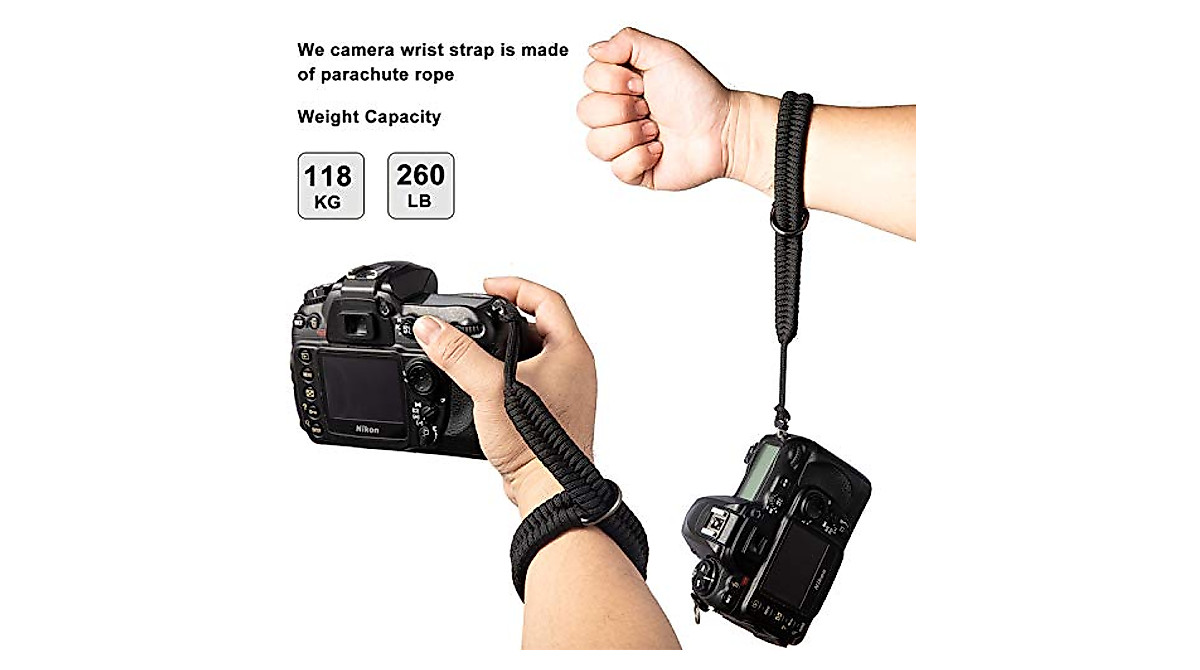 Adjustable Camera Wrist Strap for DSLR & GoPro - Quick Release