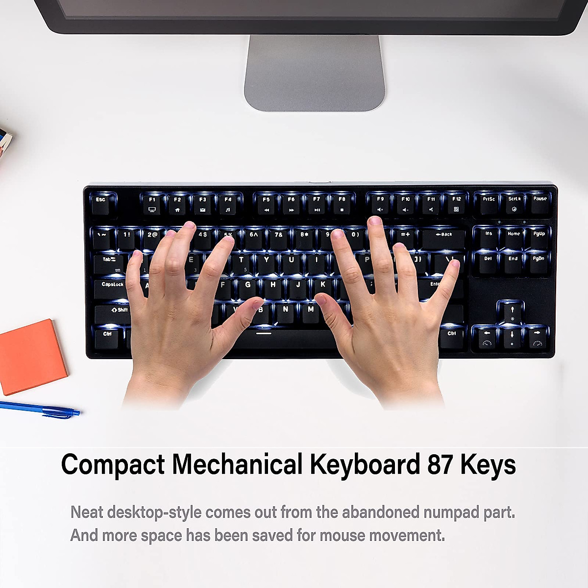 RK Royal Kludge RK987 Mechanical Keyboard - 87 Keys, Wireless & Wired