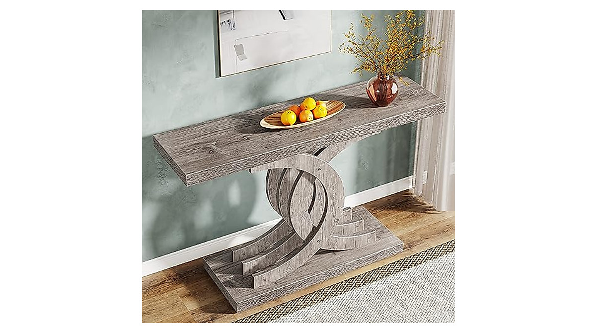 Modern Farmhouse Console Table - Stylish Entryway Design