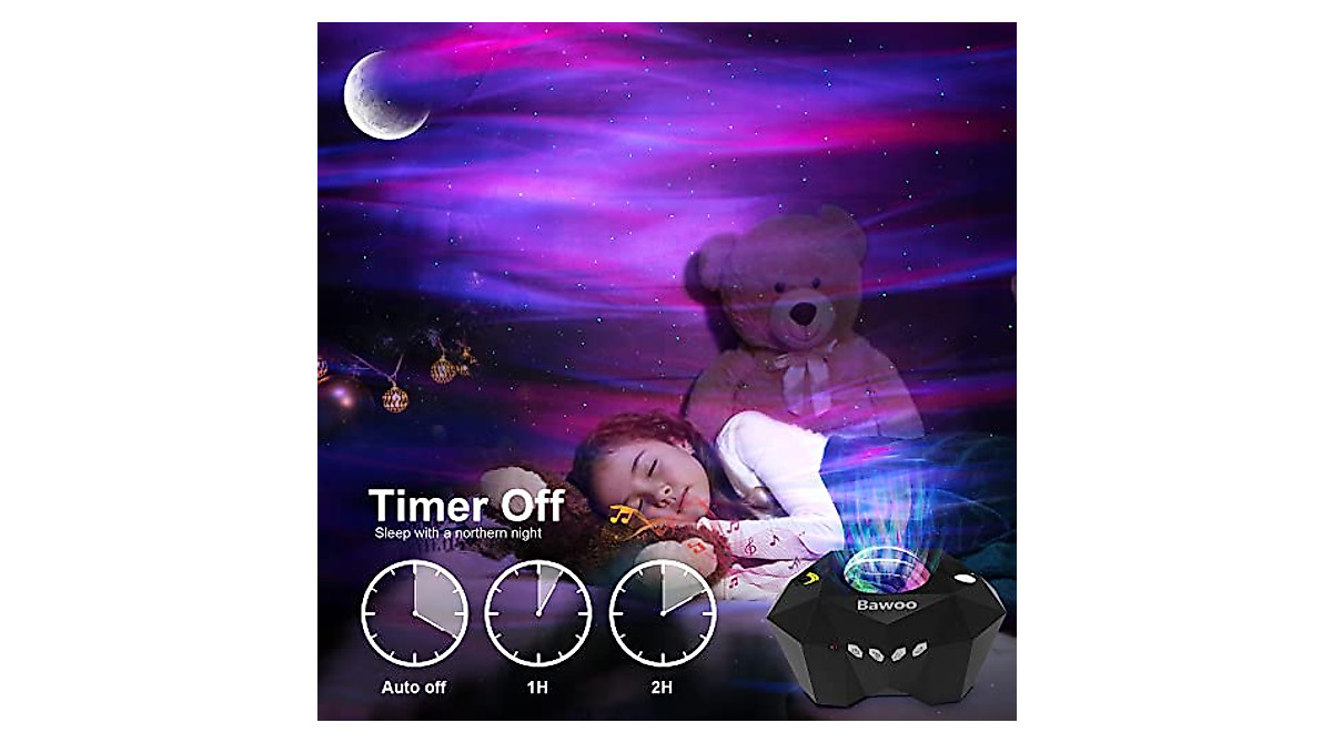 Aurora Star Light Projector with Moon & Galaxy Lights | Relax & Decorate