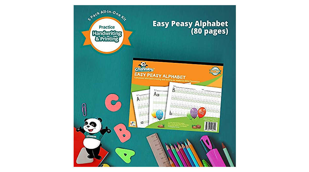 Channie's Visual Handwriting & Math Workbook Set