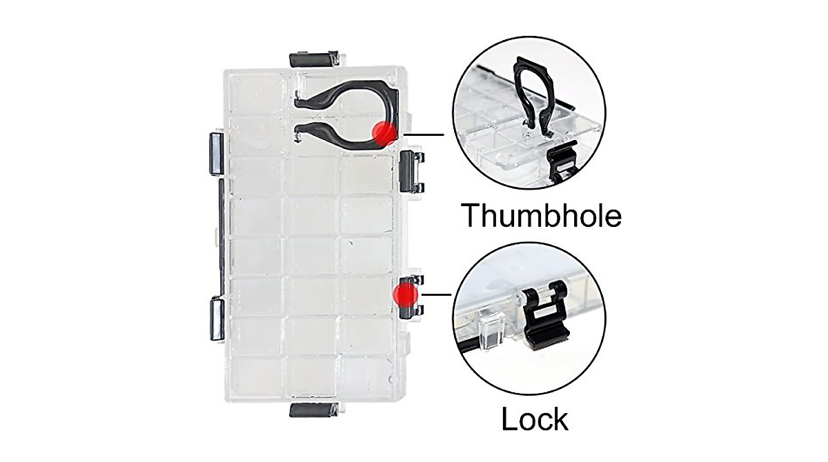 Transon Paint Storage Palette Box with 24 Wells for Artists