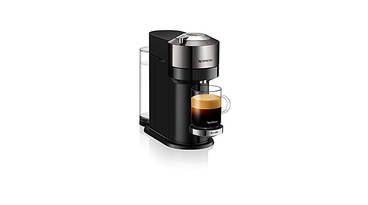 Nespresso Vertuo Next Deluxe Coffee Maker – Chrome & Eco-Friendly Design