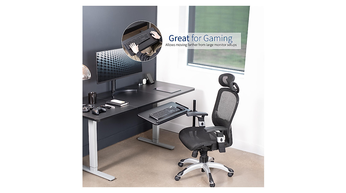 VIVO Office Chair Keyboard Tray - Ergonomic & Adjustable