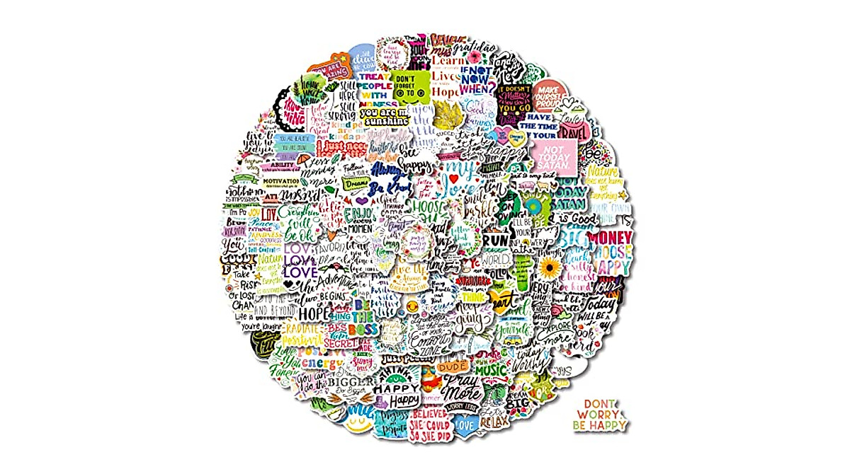 200 Pcs Motivational Stickers for Journaling & Scrapbooking