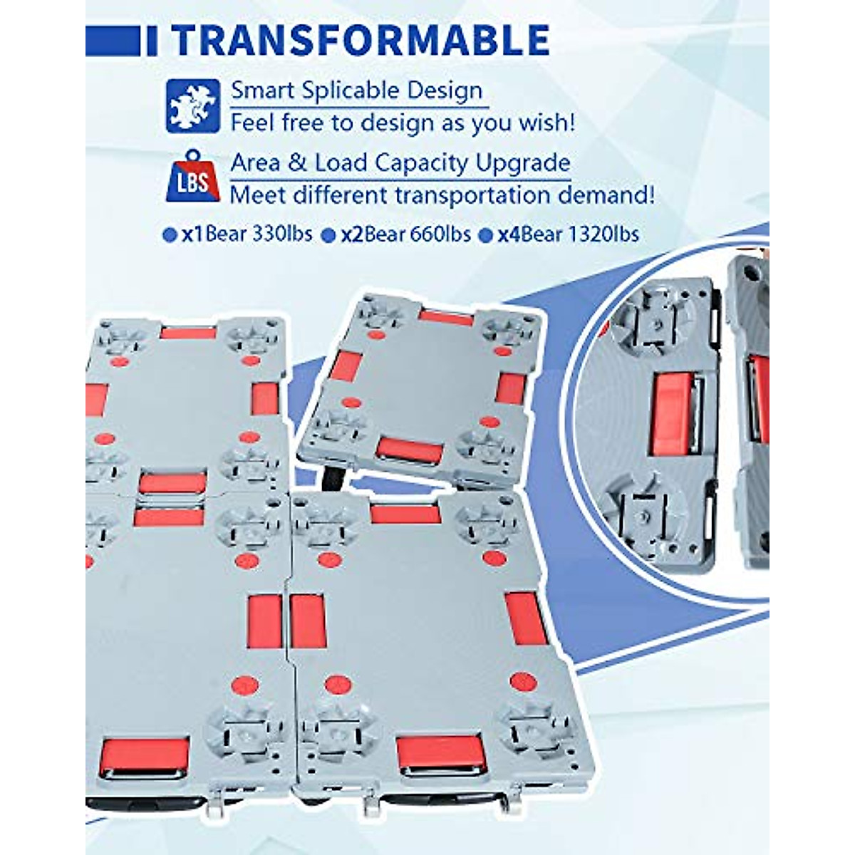 Transformable Hand Truck Cart - Heavy Duty & Splicable