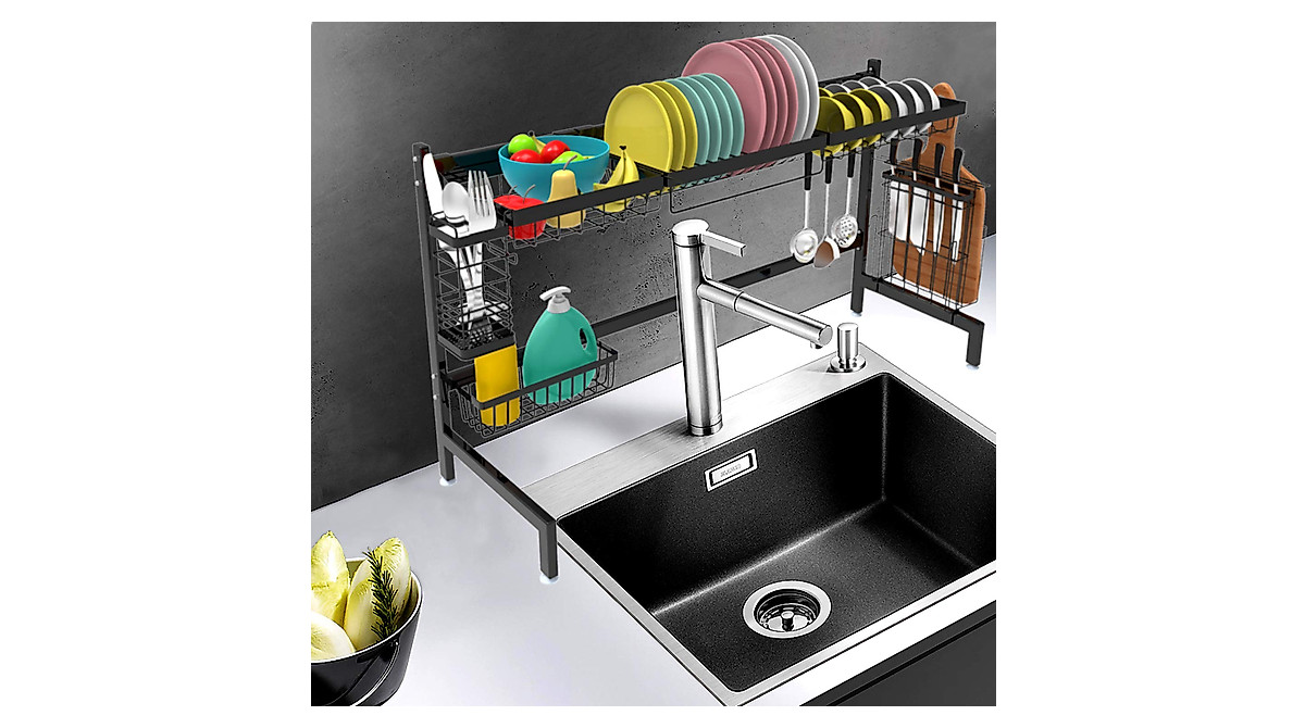 Forever Rack Over Sink Dish Drying Rack Stainless Steel Large Organizer