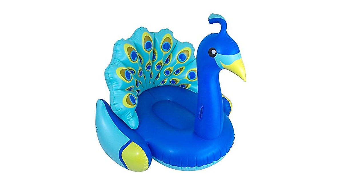 Swimline Giant Peacock Pool Float - Luxurious & Eye-Catching Lounge