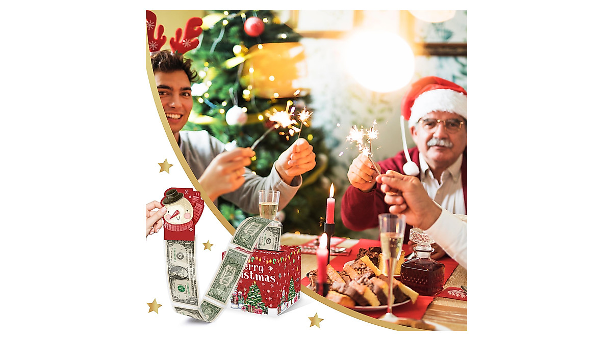 Christmas Money Pull Box for Fun Holiday Gifting