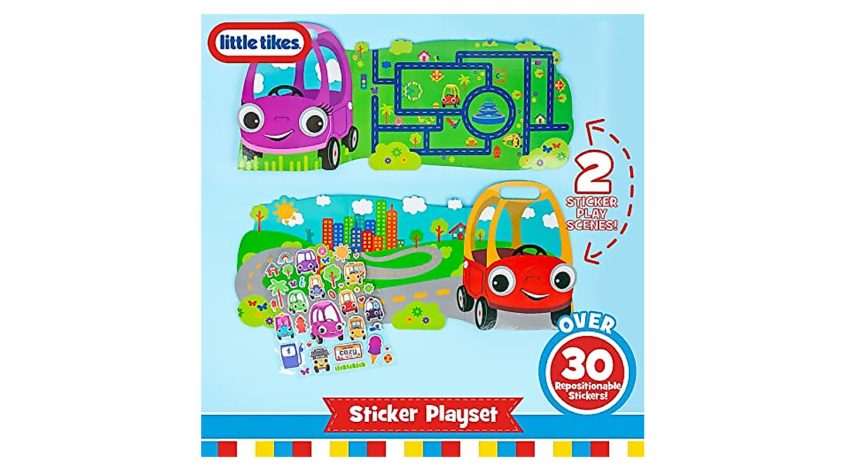 Repositionable Little Tikes Sticker Playset for Kids