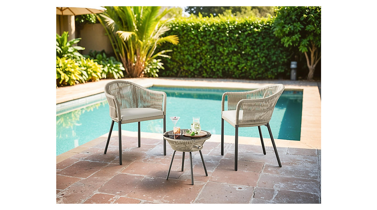 Shop Flamaker 3 Piece Outdoor Wicker Patio Set