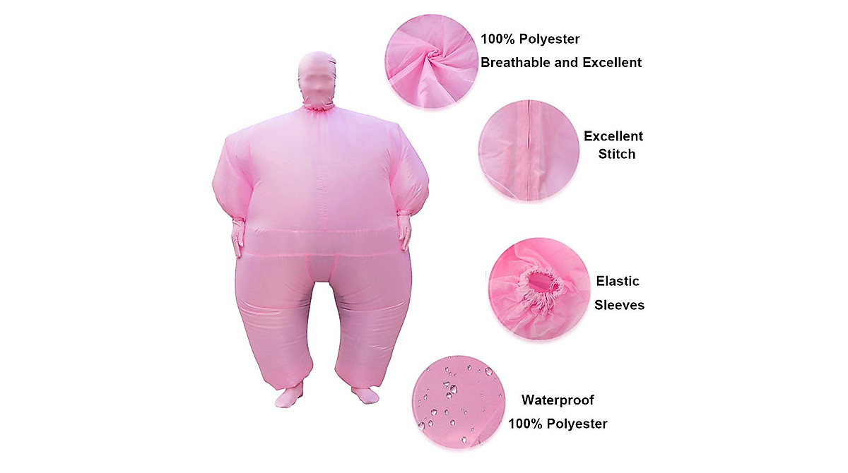 Buy RHYTHMARTS Pink Inflatable Costume for Adults | Fun Costume Suit