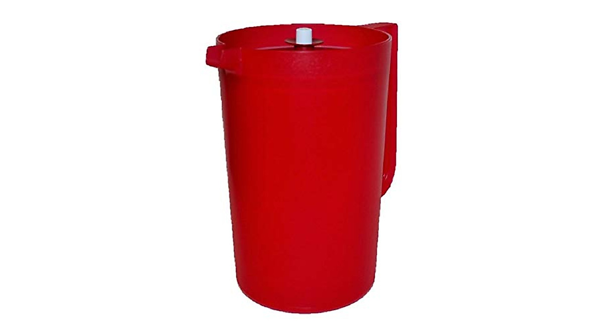 Tupperware Pitcher Classic 1 Gallon - Red Design