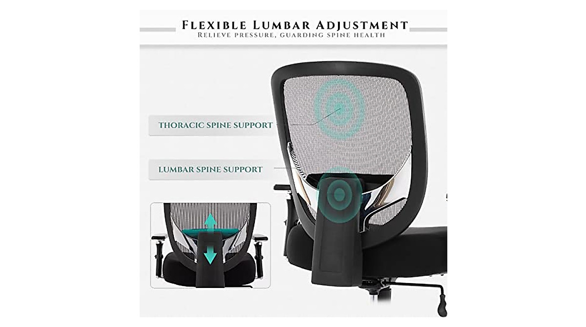 Heavy Duty Big and Tall Office Chair with Ergonomic Support