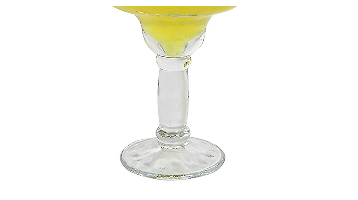 Yucatan Style Margarita Glasses Set Of 2 - 13.5oz Sombrero-Inspired Thick Stem Cocktail Glasses