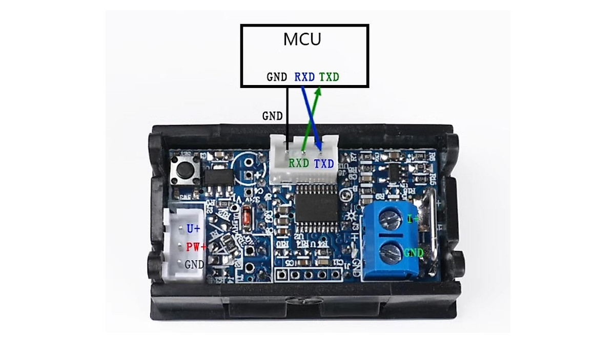 Taidacent Modbus RTU Power Monitor - Precise DC Voltage & Current Meter