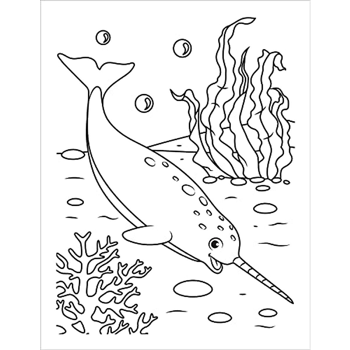 Ocean Coloring Book for Kids Ages 4-8
