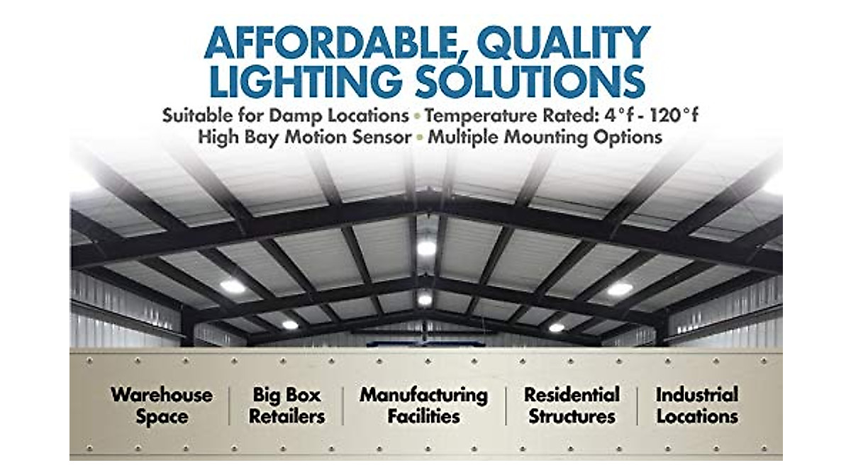 WareLight Condor G3 LED High Bay: 100K Hr Life, 5000K