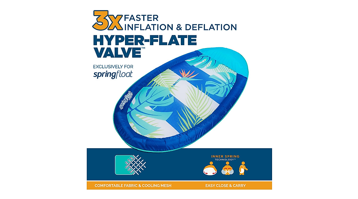 SwimWays Spring Float Chair: Cool Comfort & Easy Inflate
