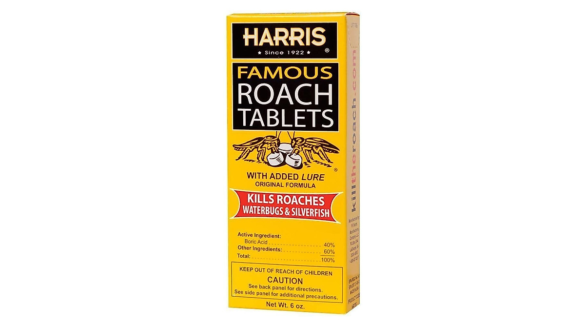 Harris Roach & Silverfish Killer - EPA Safe Tablets (3-Pack)