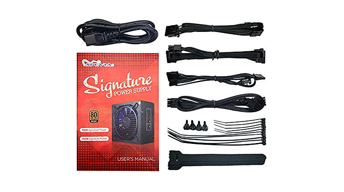 Apevia ATX-SN900 Signature 900W 80+ Bronze Certified Active PFC ATX ...