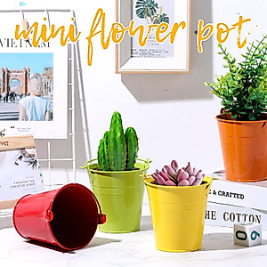 16 Pack Colorful Metal Buckets for Parties & Crafts | Durable & Cute