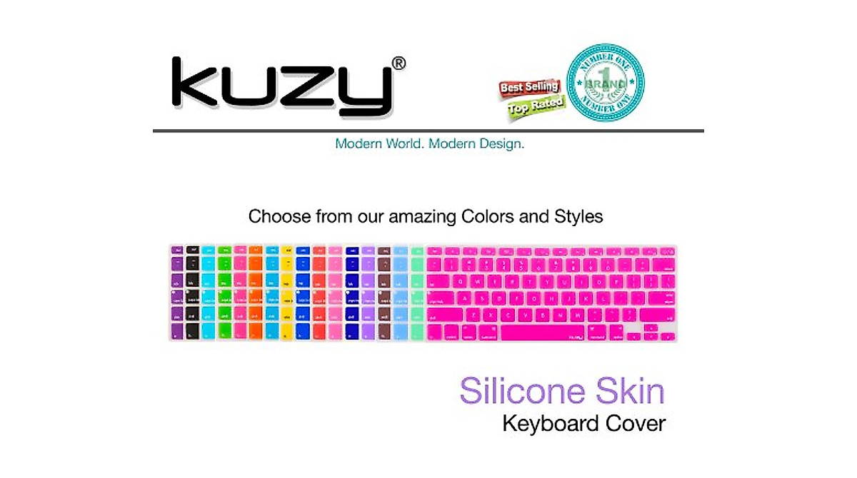 Kuzy Gray Ombre Keyboard Cover for MacBook & iMac
