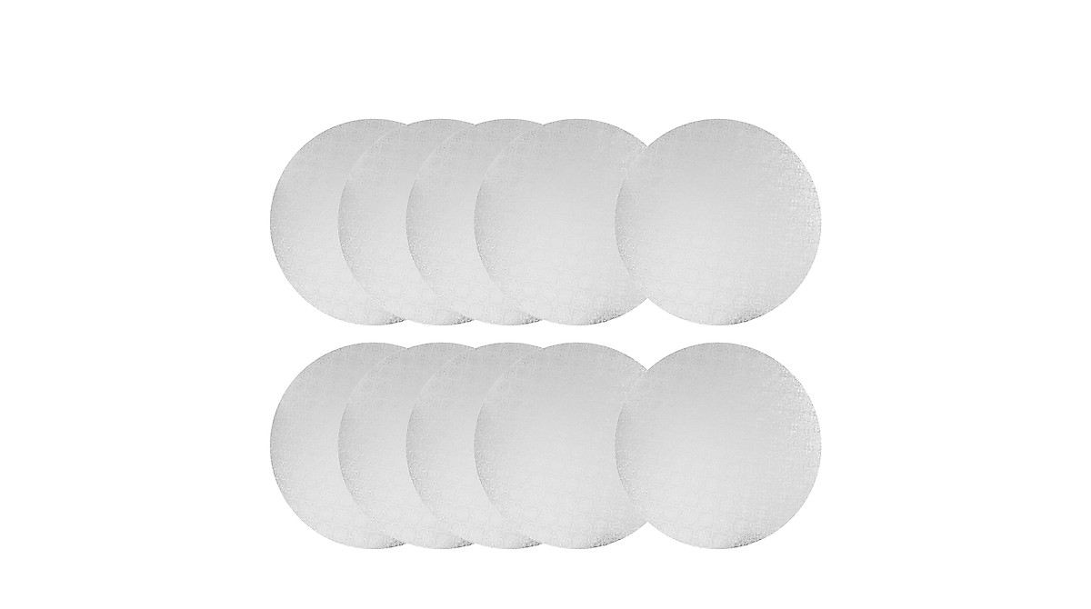O'CREME White Round Cake Boards - 12