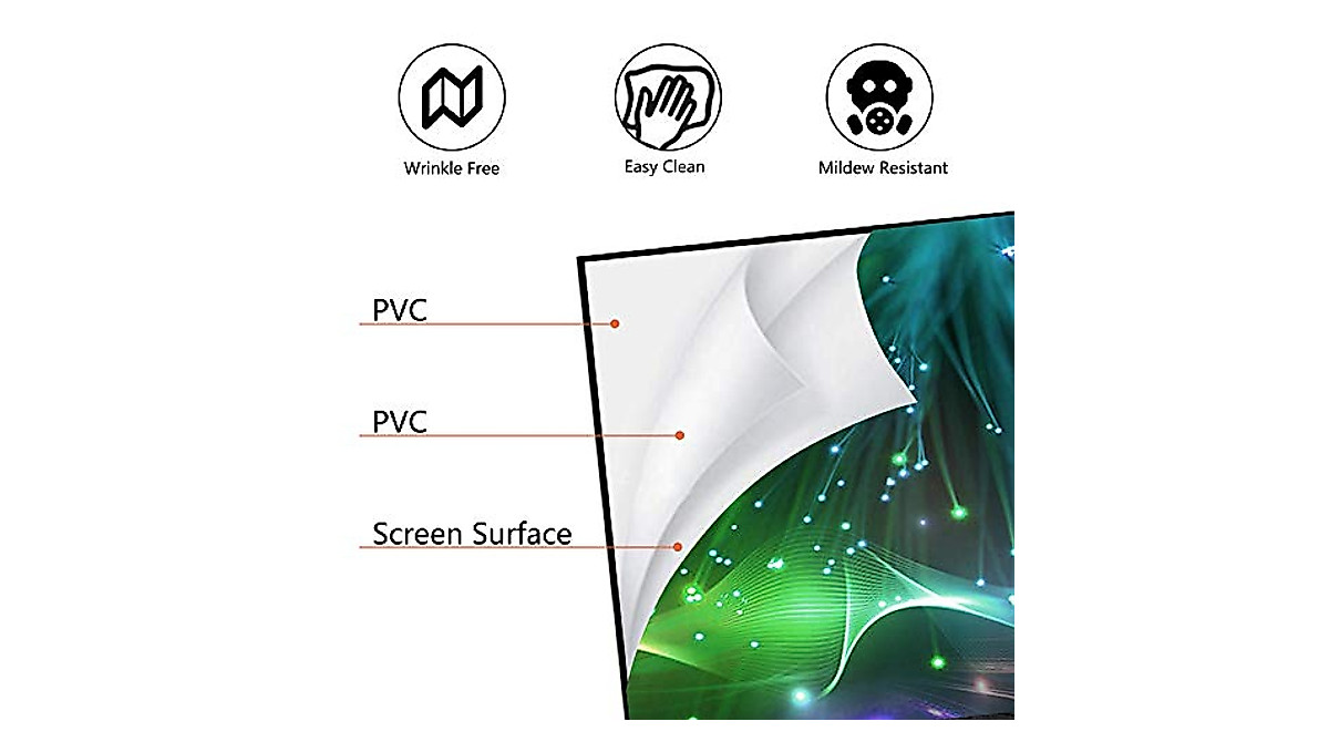 ShowMaven 120in Borderless 4K Projector Screen for Home & Office