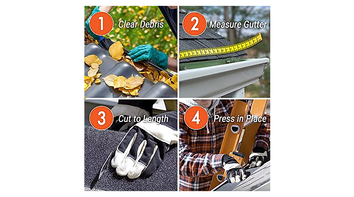 GutterStuff K-Style Gutter Guard – Easy Installation