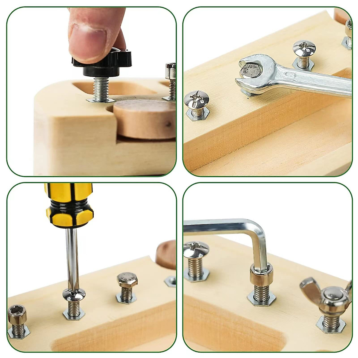 Montessori Screwdriver Board Set for Kids - Fun Learning Toy