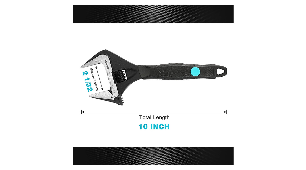 DURATECH 10-Inch Adjustable Wrench for Every Job