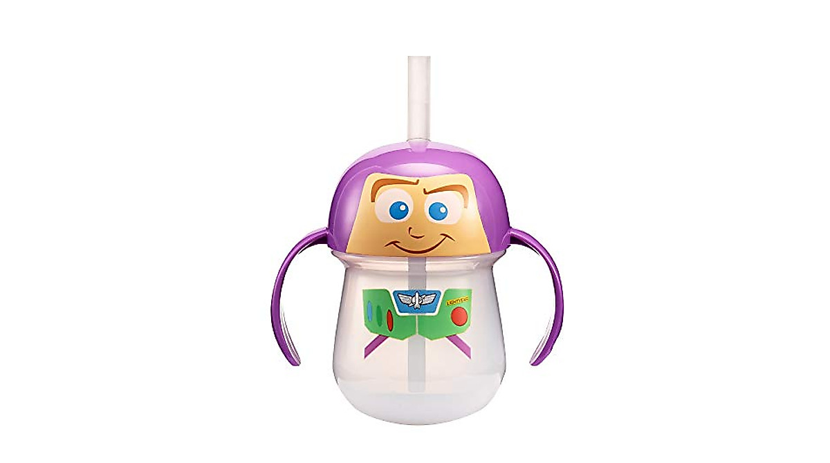 Buzz Lightyear Baby Trainer Straw Cup | Disney Toy Story Kids Drinkware