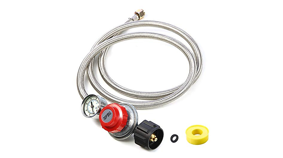 Adjustable Propane Regulator Hose 0-30 PSI | CSA Cert