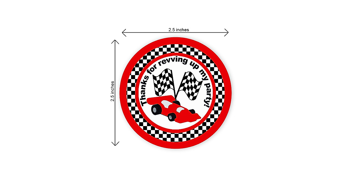 Race Car Party Favor Stickers - Fun for All Ages!