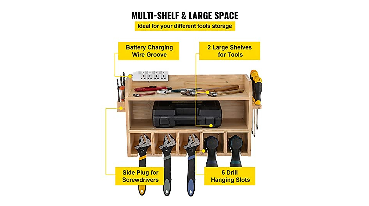 VEVOR Drill Charging Station - Organize Your Tools Today